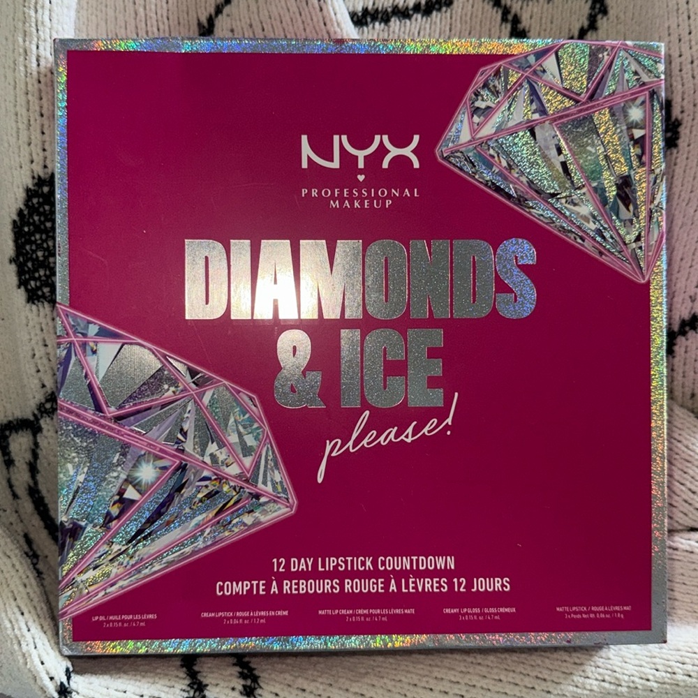 NWT NYX DIAMOND & ICE 12 DAY LIPSTICK COUNTDOWN